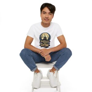 Nightmare Before Coffee Tee, Halloween T-Shirt, Coffee Lover Gift, Spooky Shirt, Unisex Graphic Tee, Autumn Apparel