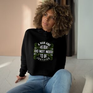 Chic Crop Hoodie with Vintage Floral Design, Trendy Streetwear, Gift for Her, Casual Outfit, Perfect for Spring