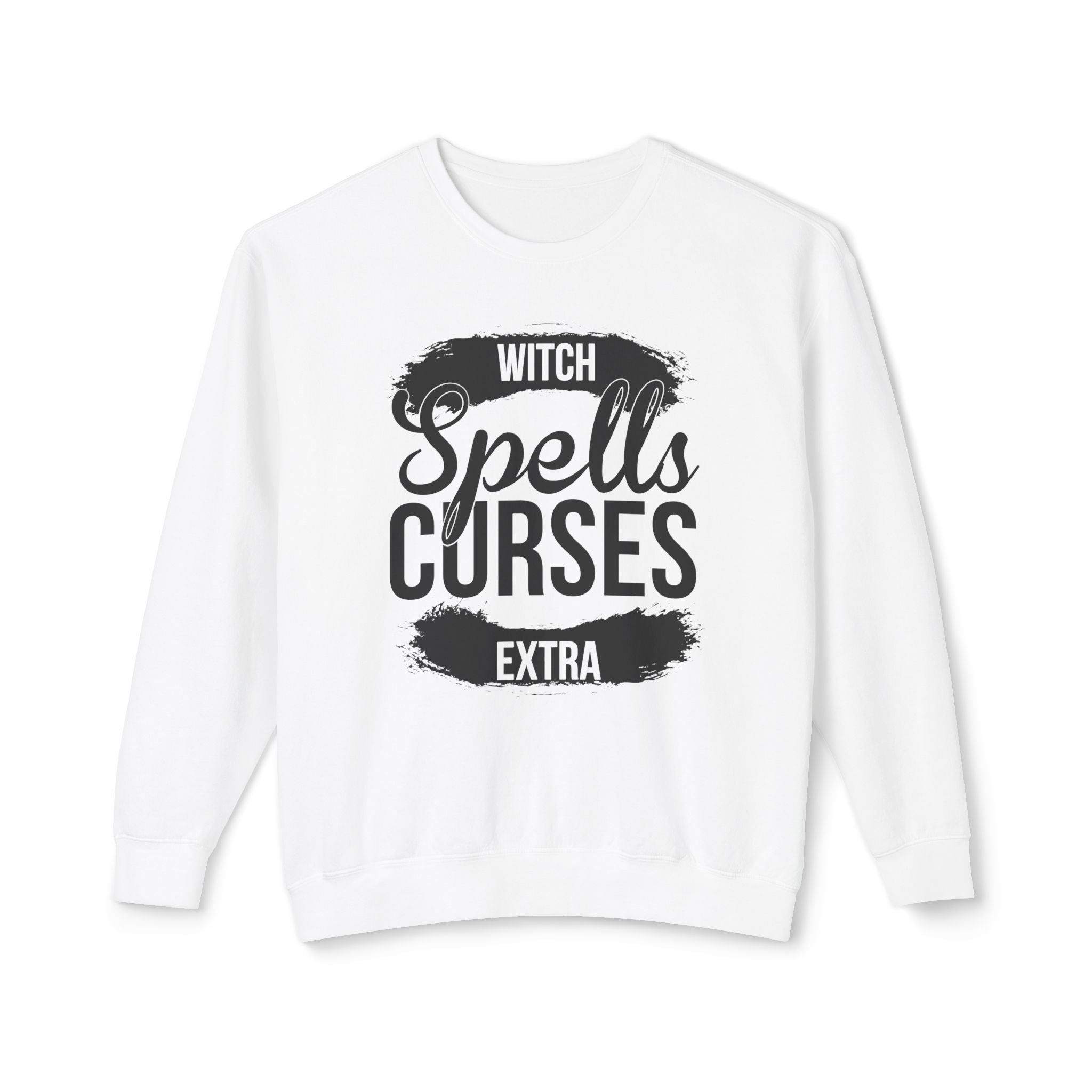 Witchy Spells Crewneck Sweatshirt, Unisex Magic Sweatshirt, Halloween Gift, Witch Apparel, Cozy Outfit, Occult Fashion