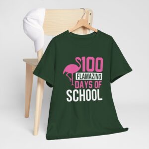 100 Flamingo Days of School Unisex Tee, Fun Classroom Shirt, Back to School Gift, Children's Education Tee, Teacher Appreciation, [...]