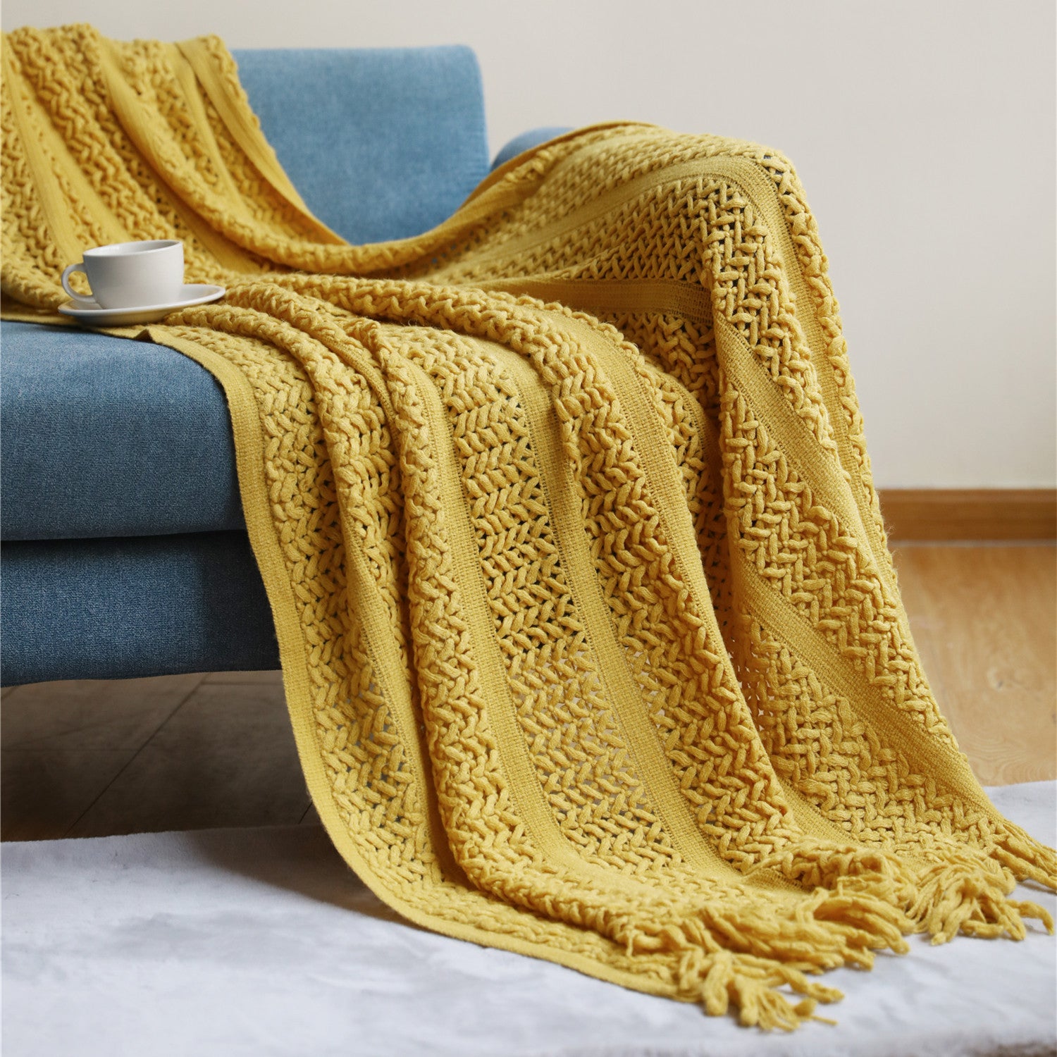 Nordic Sofa Blanket Cover Blanket Knitted Blanket