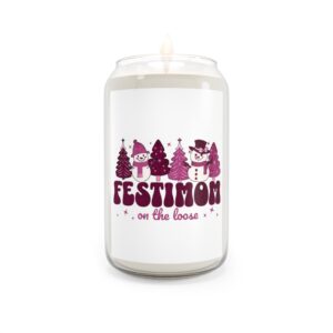 Festive Scented Soy Candles, Holiday Decor, Gift for Mom, Christmas Candle, Aromatherapy, Home Fragrance