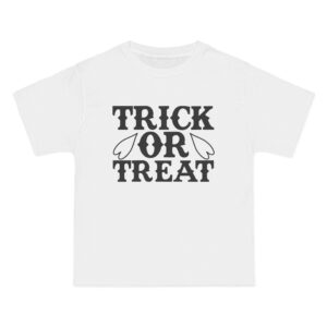 Halloween Trick or Treat T-Shirt, Short Sleeve Tee for Kids, Halloween Costume Shirt, Fun Fall Apparel, Halloween Party Outfit