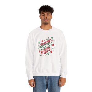 Cozy Holiday Sweatshirt Season of Giving Unisex Crewneck Perfect Gift Christmas Winter Wear Comfortable Stylish Heavy Blend Festive Sweatshirt