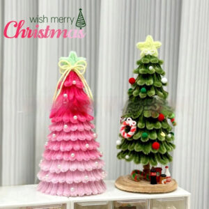 Small Mini Decorative Twist Bar Christmas Tree
